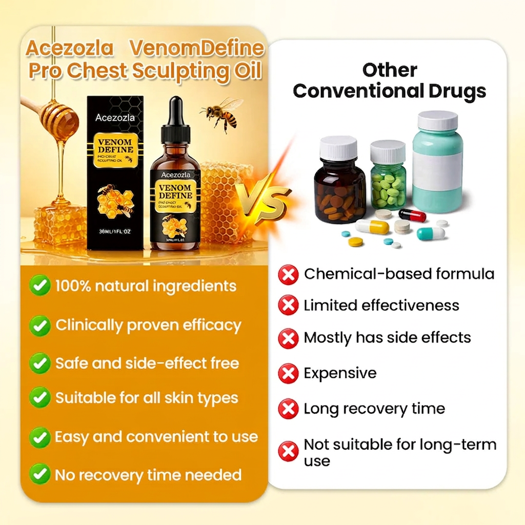 🔥 MEN’S CHEST-CONTOUR UPGRADE💪 Acezozla® VenomDefine Pro Chest Sculpting Oil 🐝 Daily Bee Venom Support for a Firmer-Looking, More Defined Chest